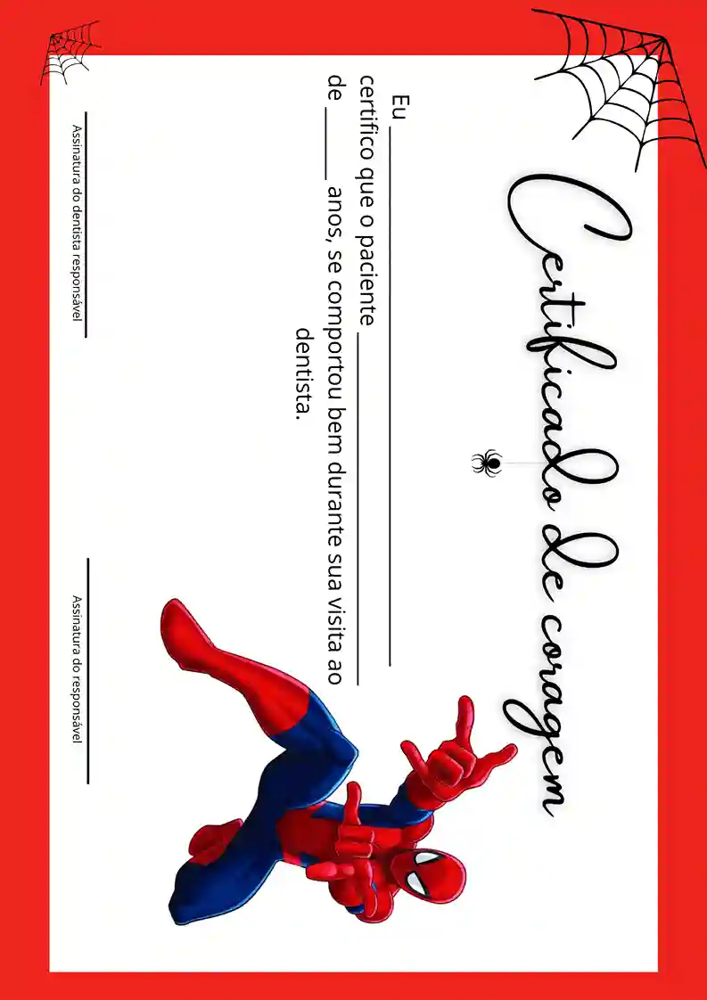 Certificado de coragem modelo 4